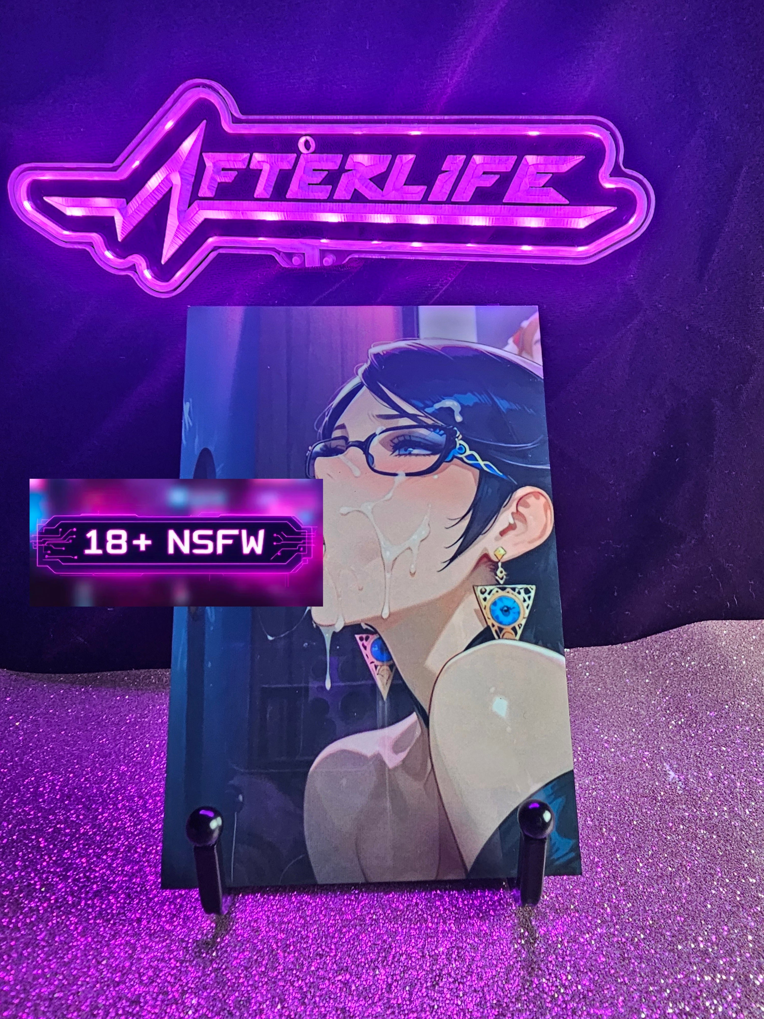 Bayonetta 4x6 metal plaque