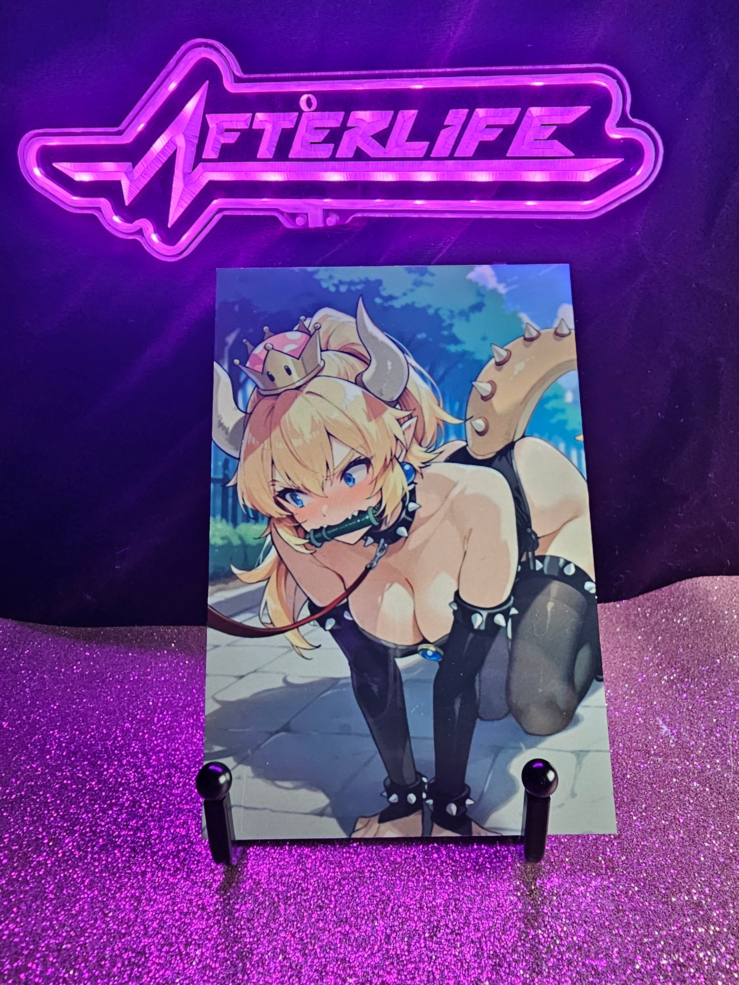 Bowsette 4x6 metal plaque
