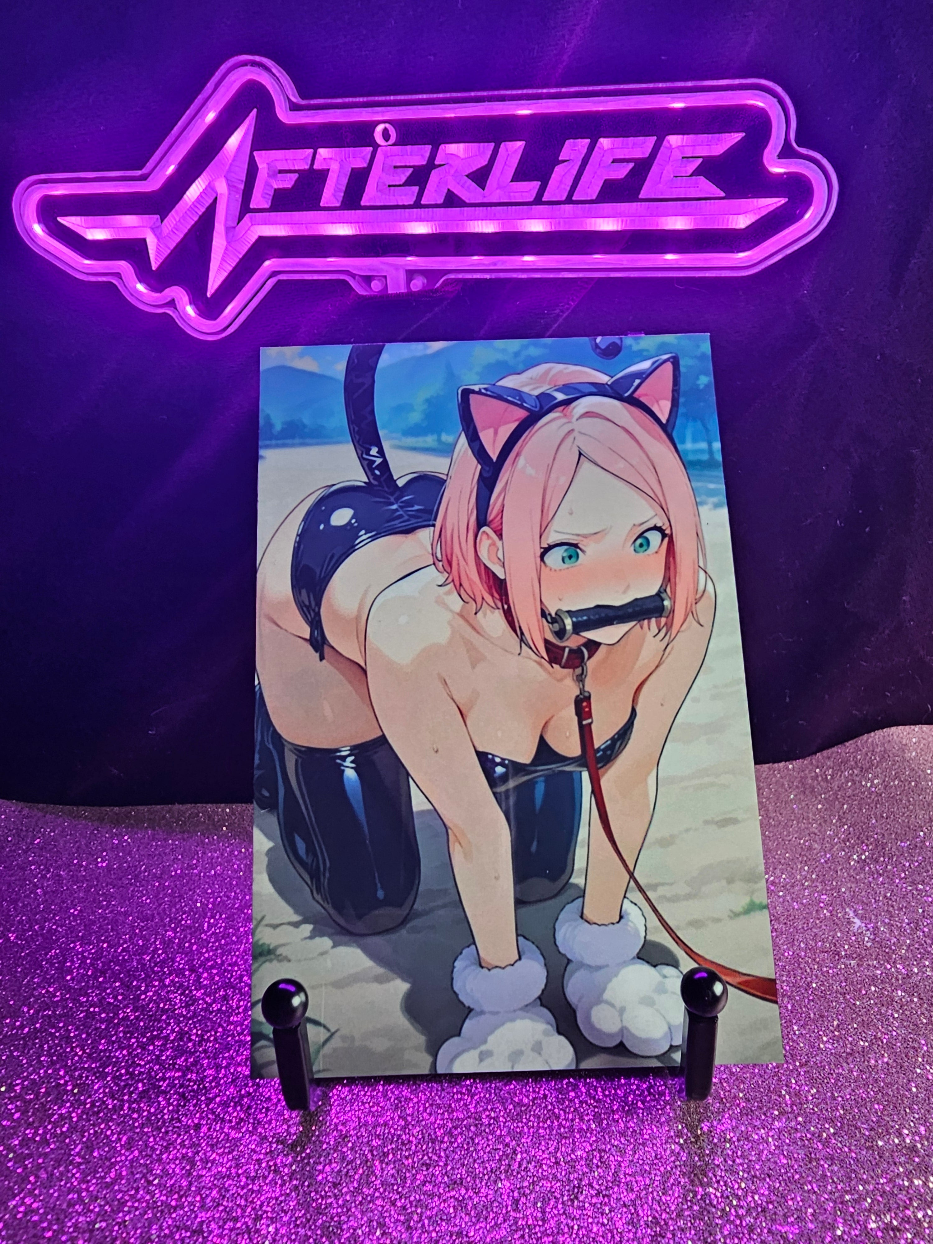 Sakura Naruto 4x6 metal plaque