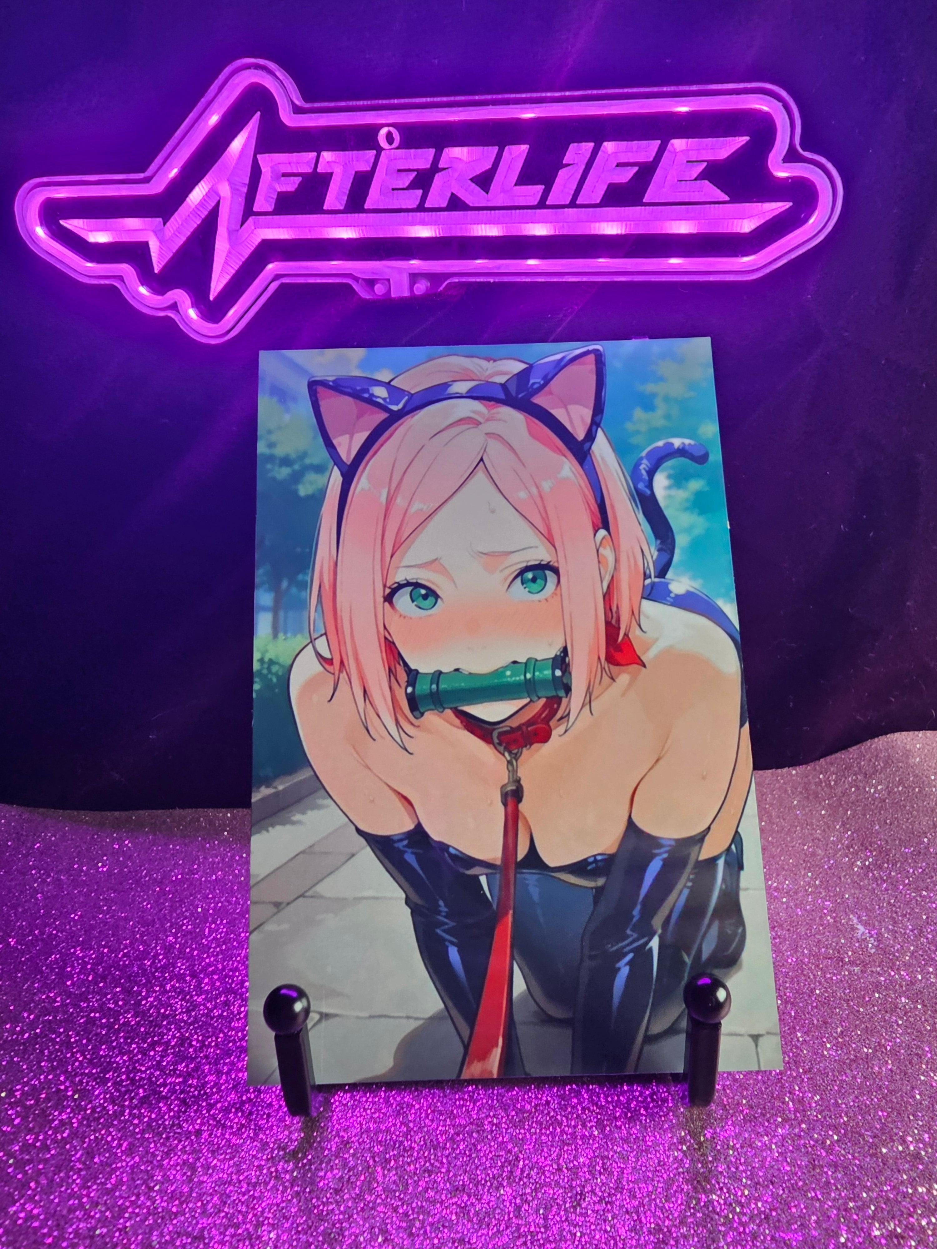 Sakura Naruto 4x6 metal plaque