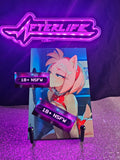 Amy Rose Sonic 4x6 metal plaque