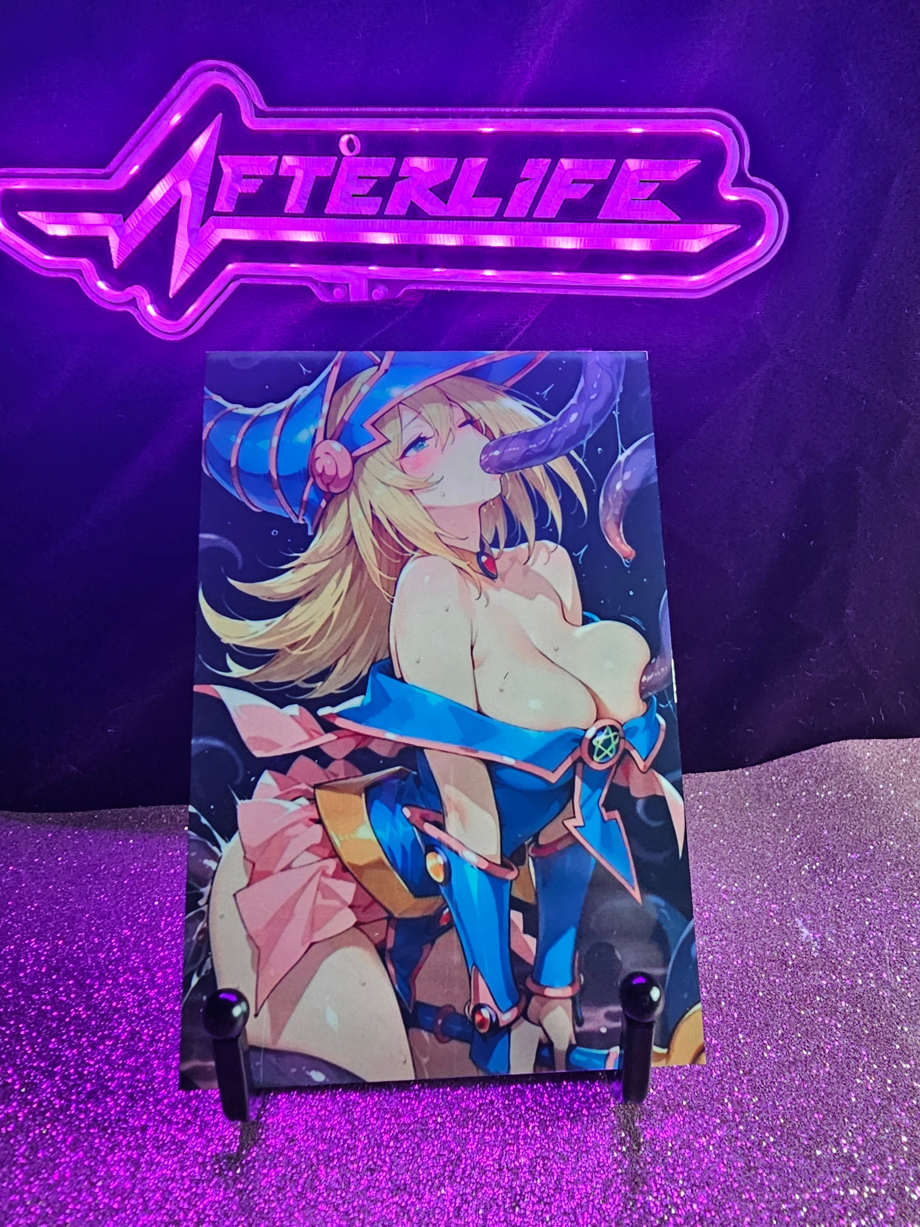 Dark Magician Girl Yu-Gi-Oh 4x6 metal plaque