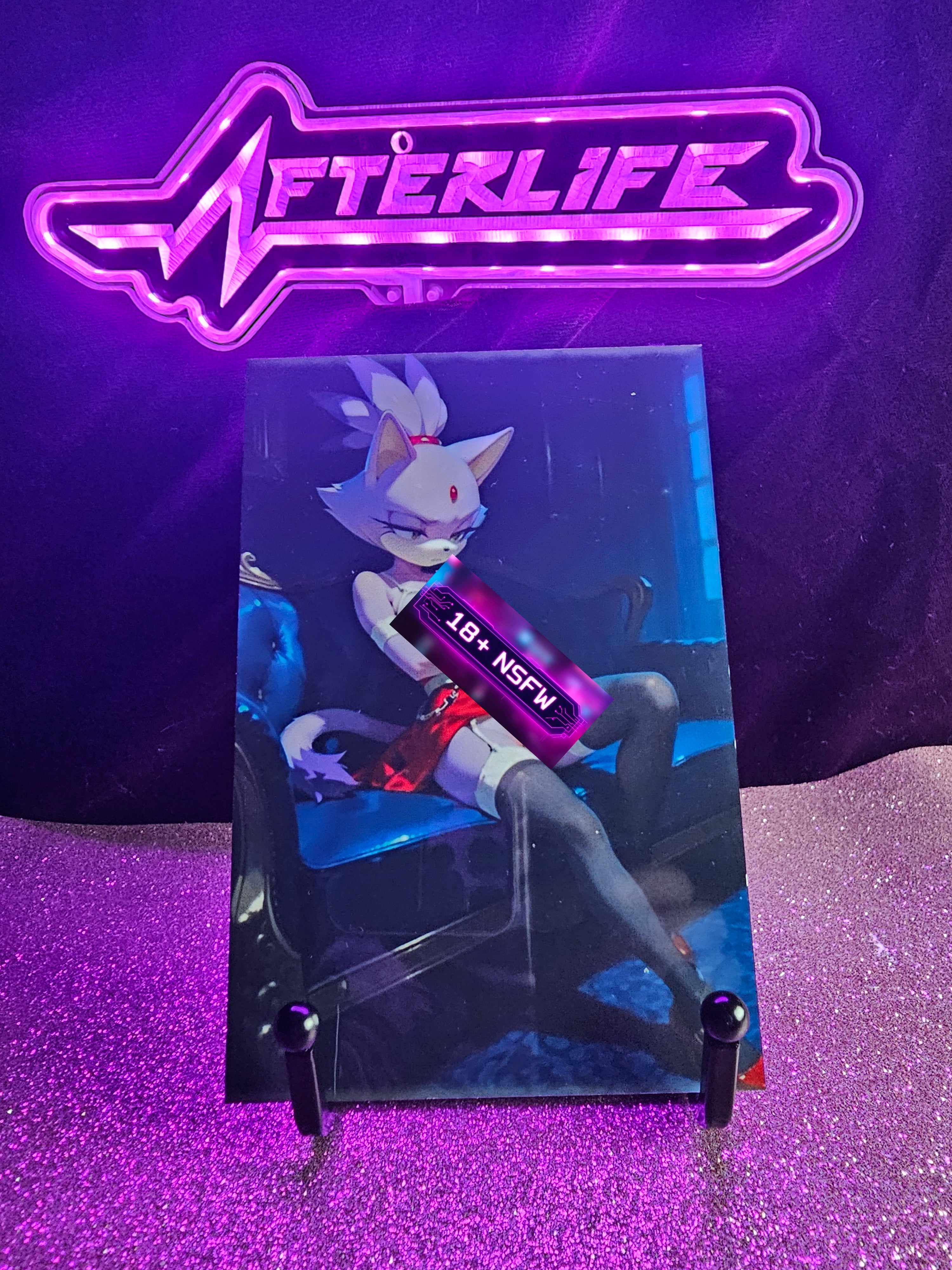 Blaze Sonic 4x6 metal plaque