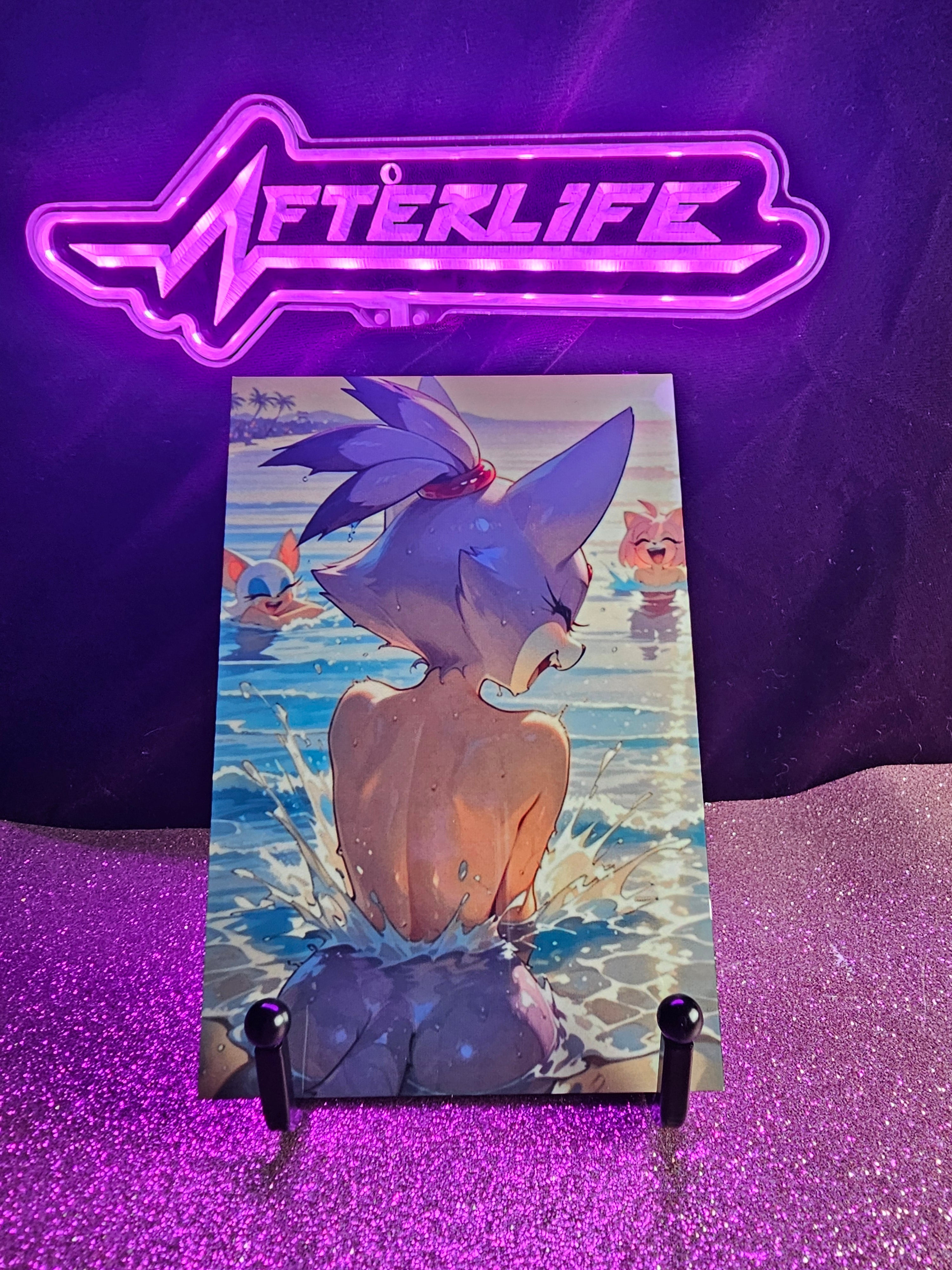 Blaze Sonic 4x6 metal plaque